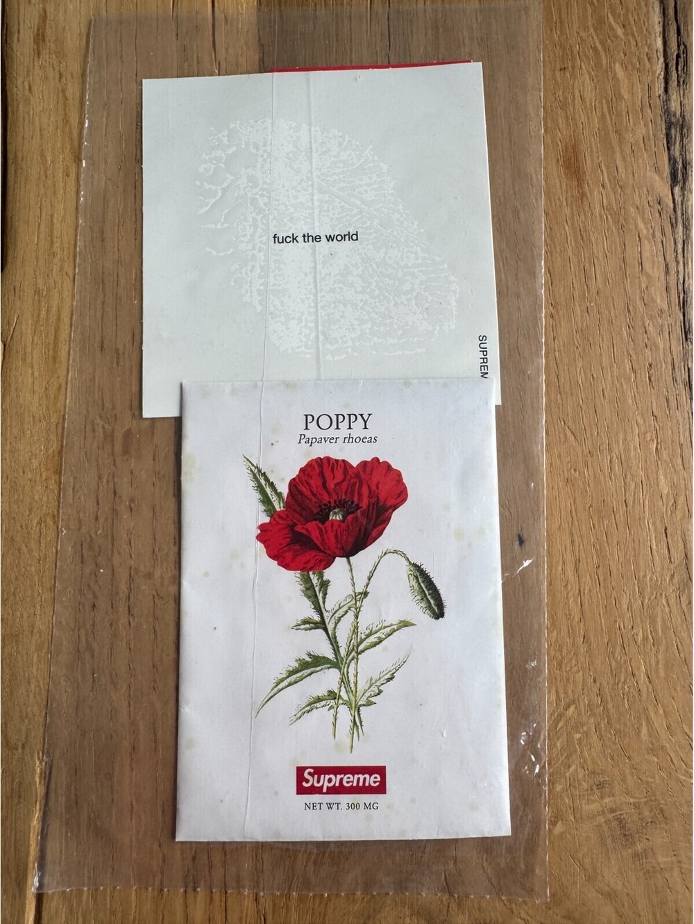SUPREME Poppy Seeds with Sticker Pack SS18 NEW & SEALED